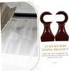 Ciieeo Wood Curtain Brackets 2pcs Curtain Rod Tray Wooden Track
