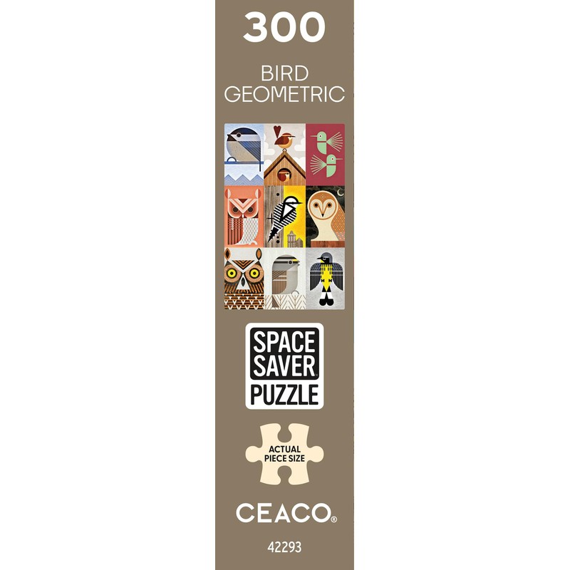 Ceaco – Bird Geometric - 300 Piece Jigsaw Space Saver