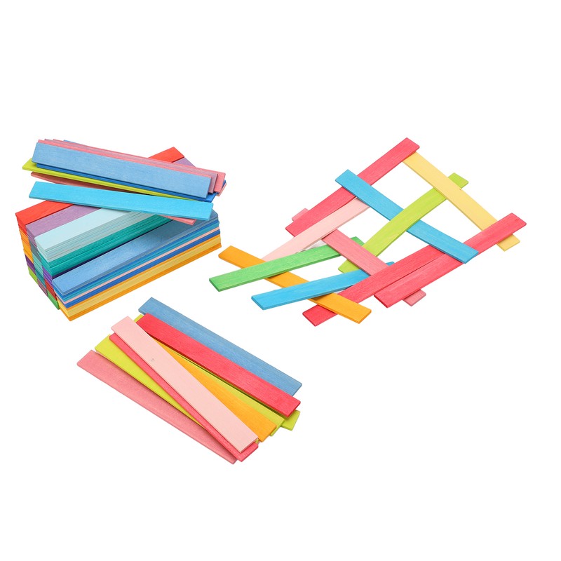 120pcs Wooden Building Blocks Colorful Bridge Building Stacking Toy Toddler
