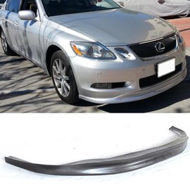 Front Bumper Lip Compatible With 2006-2007 Lexus GS300 GS350 GS430 | TTE Style PU Black Front Lip Spoiler Splitter by IKON MOTORSPORTS