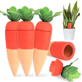 4 Pcs Terracotta Watering Spikes, Plant Self Watering Globes, Plant Waterer Devices Automatic Insertion Drip Irrigation System, Vacation Plant Waterer Suitable for Indoor and Outdoor
