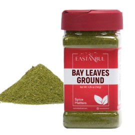 Eastanbul Ground Bay Leaves Powder, 4.94oz, Bay Leaf Powder, From Mediterranean, AKA Laurel Leaves, Hojas De Laurel Polvo Molido, Perfect For Soups, Stews & More, Natural, Vegan, Non-GMO