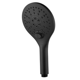 KPW Shower Head Detachable Handheld Matte Black 3 Spray Modes High Pressure Showers