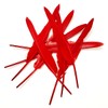 Red Long Feathers 10-12 inch,30PCS Natural Goose Feather,Bulk Left and