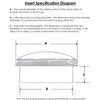 3-1/2" White Roman Clock Insert