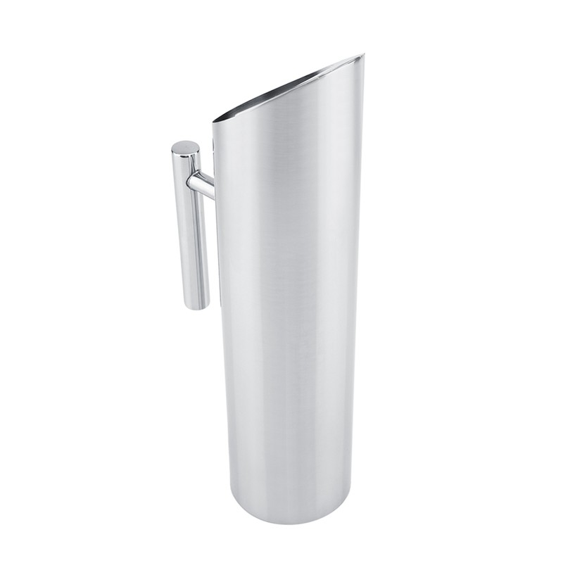 Stainless Steel Water Jug with Ice Guard Cold Drinking Pitcher