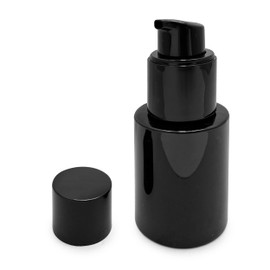 JUVITUS 4 oz / 120 ml Powder Spray Black PET Bottle for glitter, root touch up powders, fragrance powders, deodorant, and more