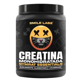 Smile Labz Creatina Monohidratada Pura 1 kg en Polvo Sin Sabor, 200 Porciones