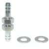 Beduan 5/16" Hose Barb Thru-Bulk Bulkhead Straight Hex Union Stainless