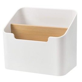 Remote Control Storage Box Desk Pencil Bamboo Table Organiser Cutlery Holder Wooden Desktop Organiser Pen Holder for Pen Scissors Notebook Glasses Remote Control Home Office Storage