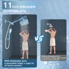 FEELSO High Pressure Rain Shower Head with handheld combo,11" Extension