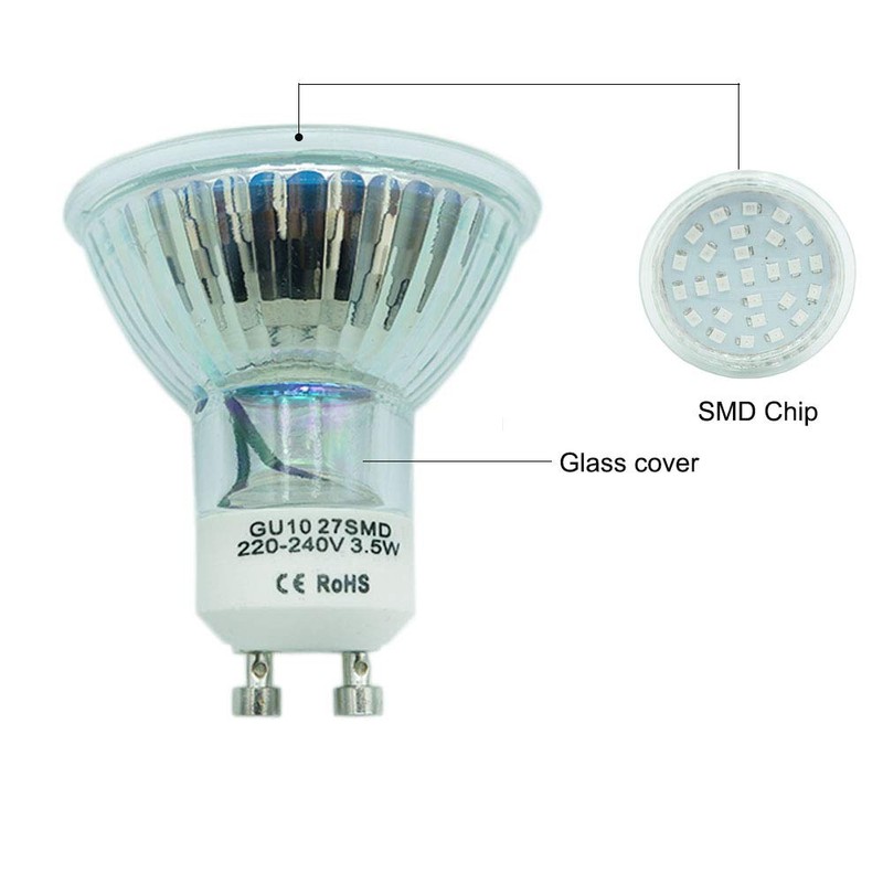 JQSLIGHT LED Landscape Lights,GU10 Blue LED Spotlight Bulbs 5W MR16
