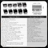 10-Piece Clipper Guard Set, Black Professional Clipper Guard Set Compatible