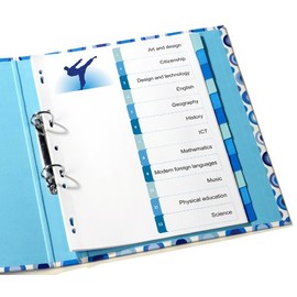 Avery ReadyIndex Dividers with Printable Contents Sheet - Blue