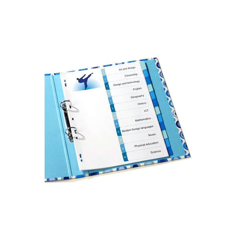 Avery ReadyIndex Dividers with Printable Contents Sheet - Blue