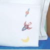 Jack Dempsey Children's Stamped Pillowcase W/Perle Edge - Outer Space