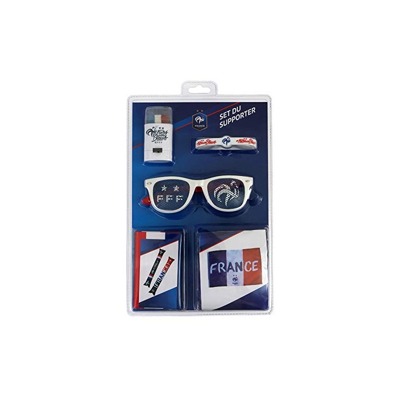 FFF Fan-Set – Flagge Brille Make-up Armband – 2 Sterne