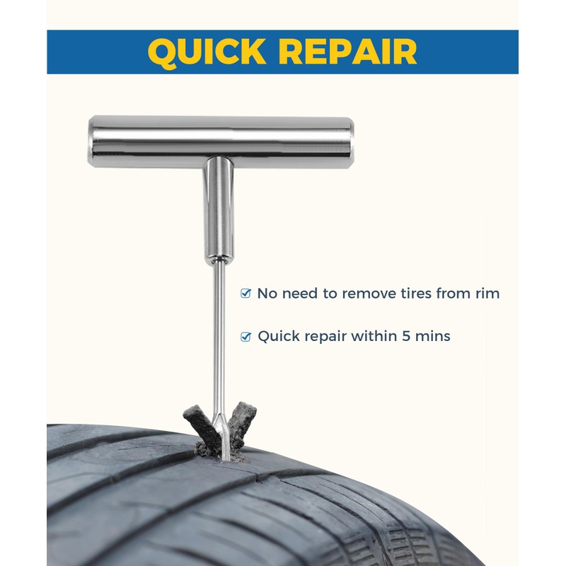 UBOG 30PCS Tire Plugs,Tubeless Tire Repair Kit,Car Accessories Tubeless Tire