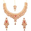 NEW! Touchstone Indian Bollywood Fine Filigree Red Faux Ruby Grand