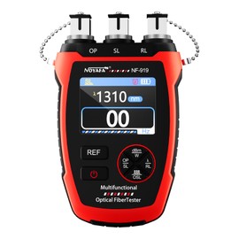NOYAFA NF-919 Optical Power Meter, 3 in 1 Fiber Optic Cable Tester with Light Source Function &10KM Visual Fault Locator (OPM/VFL/SL), Rechargeable FC/SC/ST Fiber Optic Tools