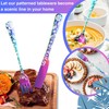 Vilihkc 20 piece Peony Flower Pattern Design Silverware Set, Stainless