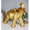 Ebros Gift Auspicious Large Thai Buddha Feng Shui Golden Elephant