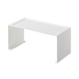 Yamazaki 3789 Kitchen Steel U-Shaped Rack, White, Approx. W 12.0 x D 5.5 x H 5.5 inches (30.5 x 14 x 14 cm), Tower Tower Kitchen Rack, Stacking