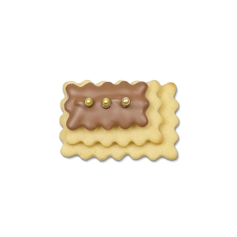 Staedter 3 Piece Wavy Rectangle Terrace Cutter Set, Stainless Steel,