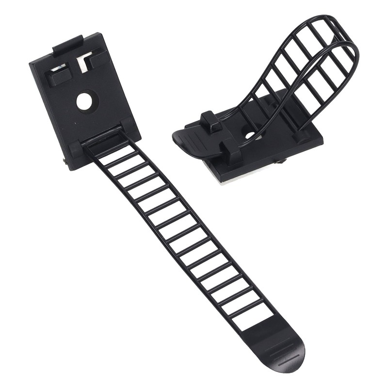 100Pcs Adhesive Cable Management Clips Adjustable Nylon Strap Ties Wire