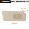 Right Passenger Side Sun Visor for 2010-2023 Toyota 4Runner Beige