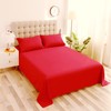 Sfoothome Twin Flat Sheet Red Top Sheet, Premium Hotel 1-Piece,