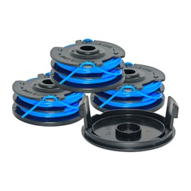 HMYNJEI AC41RL3 AC41RDLB String Trimmer Line Spool 0.065",27FT with AC41HCA Cap Cover for UT41112 UT41113 UT41120 Line Spools and Cap Grass Trimming, Edging, Lawn Care Spools Parts (3 Spools+1 Cap)