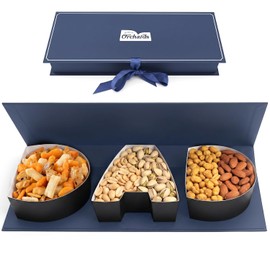 Fathers Day Premium Mixed Nuts Gift Box - Ultimate Father's Day Food Gift Basket | Assorted Nuts Variety Pack in Elegant Gift Tray | Gourmet Snack Basket & Perfect DAD Gift