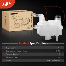 A-Premium Engine Coolant Overflow Recovery Reservoir Tank with Cap Compatible with Ford Explorer, Police Interceptor Utility & Lincoln Aviator, 2020 2021 2022 2023