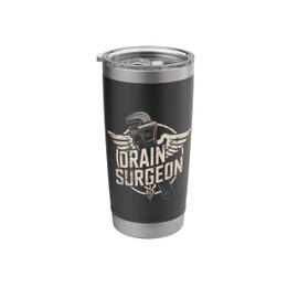 Funny Drain Surgeon Plumber Design Stainless Steel Insulated Tumbler