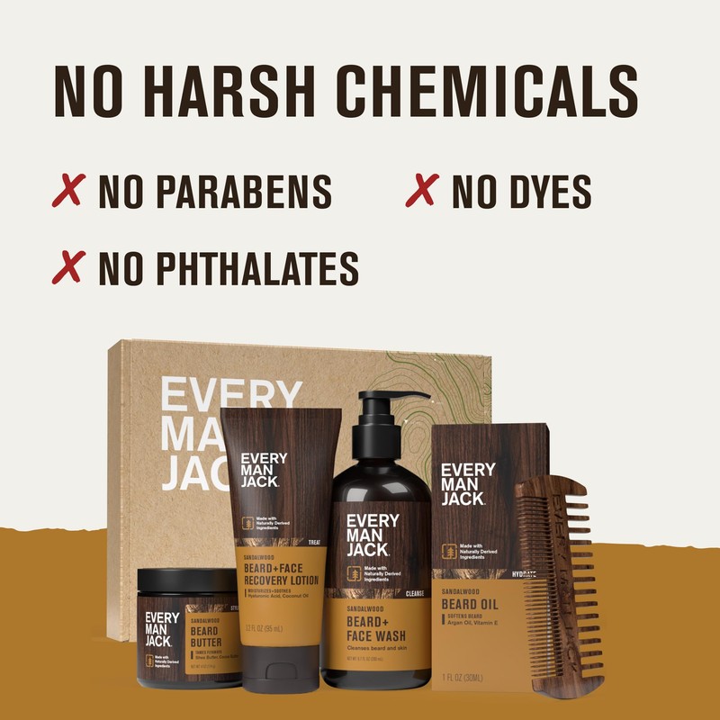 Every Man Jack Beard Essentials Gift Set for Men –