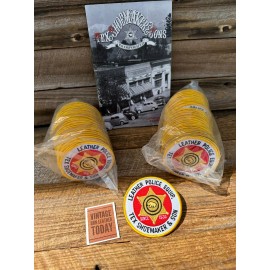 Tex Shoemaker Vintage 1990's Tex Shoemaker Circular 4 Color 3 1/8" Diameter Iron On Patch