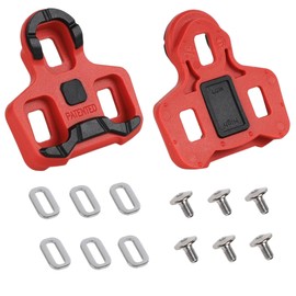 CyclingDeal Bike Cleats Compatible with Look Keo - Road Bike Bicycle Cleat Set - 7 Degree Floating - Anti Slip Design - NOT for Look Keo Blade Pedals