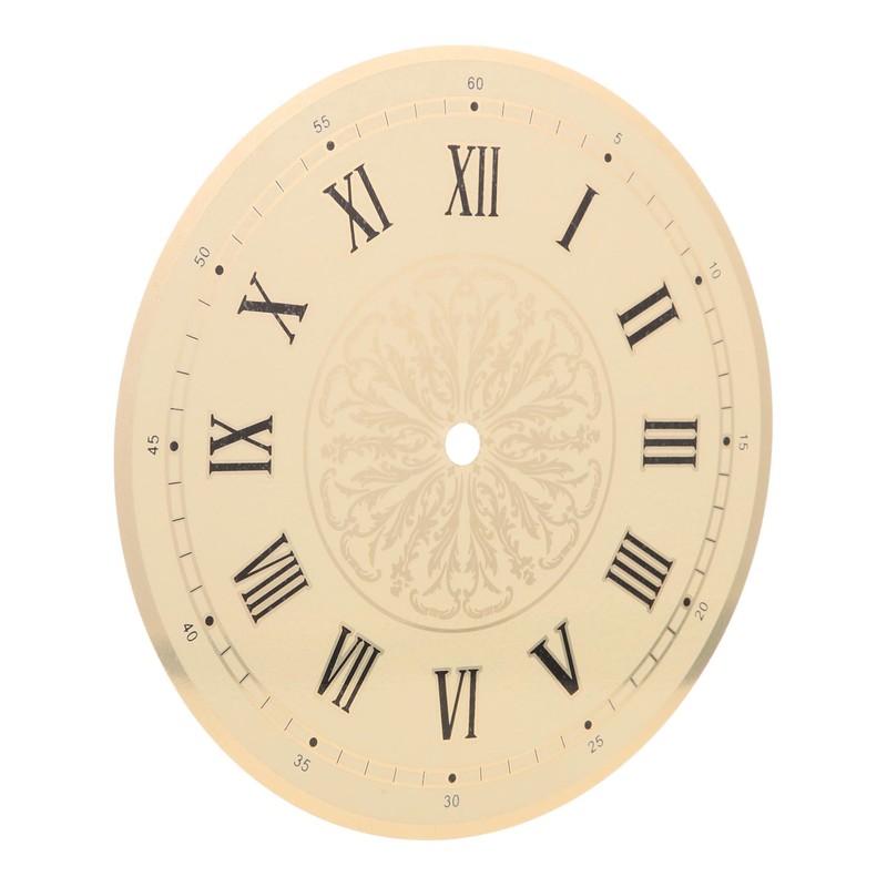 COHEALI 2pcs Aluminum DIY Clock Dial Replacement Roman Numeral Design
