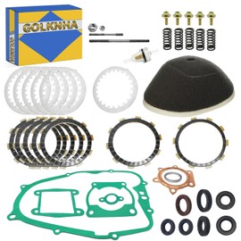 Clutch Kit & & Friction Steel Plate & Complete Gasket & Push Rod for Yamaha Blaster 200 YFS200 1988-2006