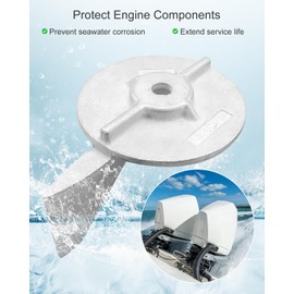 Boat Motor Trim Tab Anode Fit for Mercury Mariner Force 30HP 35HP 40HP 45HP 50HP 55HP 60HP 70HP 75HP Outboard Engine Replace 17264T2 17264C1 F17264C1