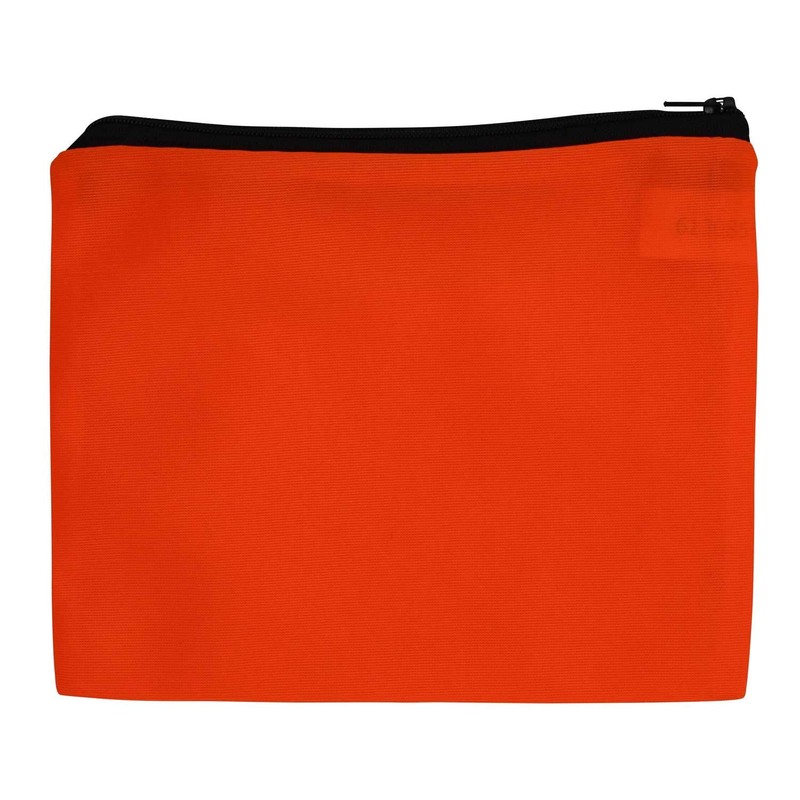 4business Pack of 10 Car Safety Vests Orange with Zip