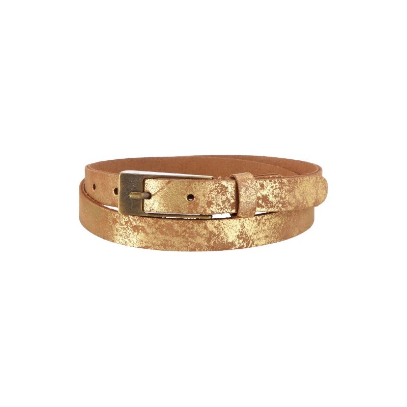 MGM Women's Belt Soft Glam "Small", Gold (gold-used)