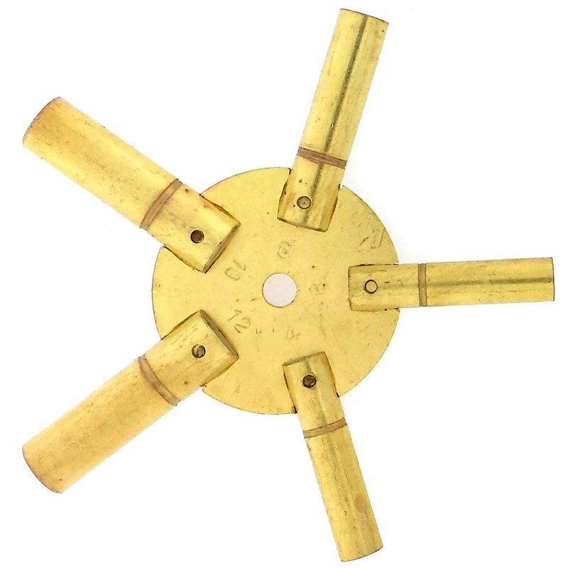 Paylak UNIKEY-1E Even Sizes 5 Prong Universal Clock Key for