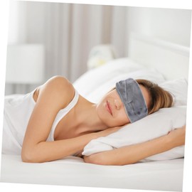 LALAFINA 1pc Breathable Eye Mask for Travel Comfortable Light Blocking Sleeping Eye Cover Grey for Home Hotel Train and Shift Work