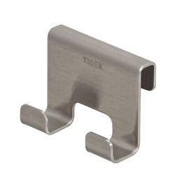 Tiger Caddy, Shower enclosure, Towel hook 6-8 mm, Brushed stainless steel, 35x70x50mm