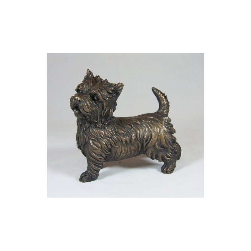 Westie Bronze Dog Sculpture of West Highland Terrier Breed, By