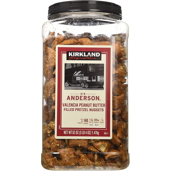 Kirkland Hk Anderson Peanut Butter Filled Pretzels 3 Lb (Pack of 2)