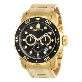 Invicta Men's 0072 Pro Diver Collection Chronograph 18k Gold-Plated Watch