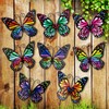 8 Pieces Metal Butterfly Wall Art Decor, 3D Butterfly Hanging